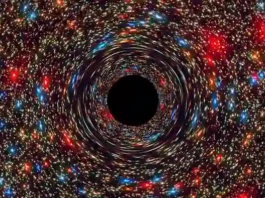 Bir NASA simülasyonu, bir galaksinin merkezindeki süper kütleli bir kara deliği gösteriyor. Varsayımsal Buchdahl yıldızları, kaçınılmaz çekimleri dışında her yönden kara deliklere benzeyebilir. (Resim kredisi: NASA) Karadelik, Buchdahl, Olay Ufku