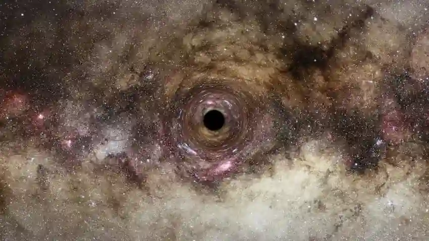 Huge Black Hole Discovered Using Gravitational Lensing