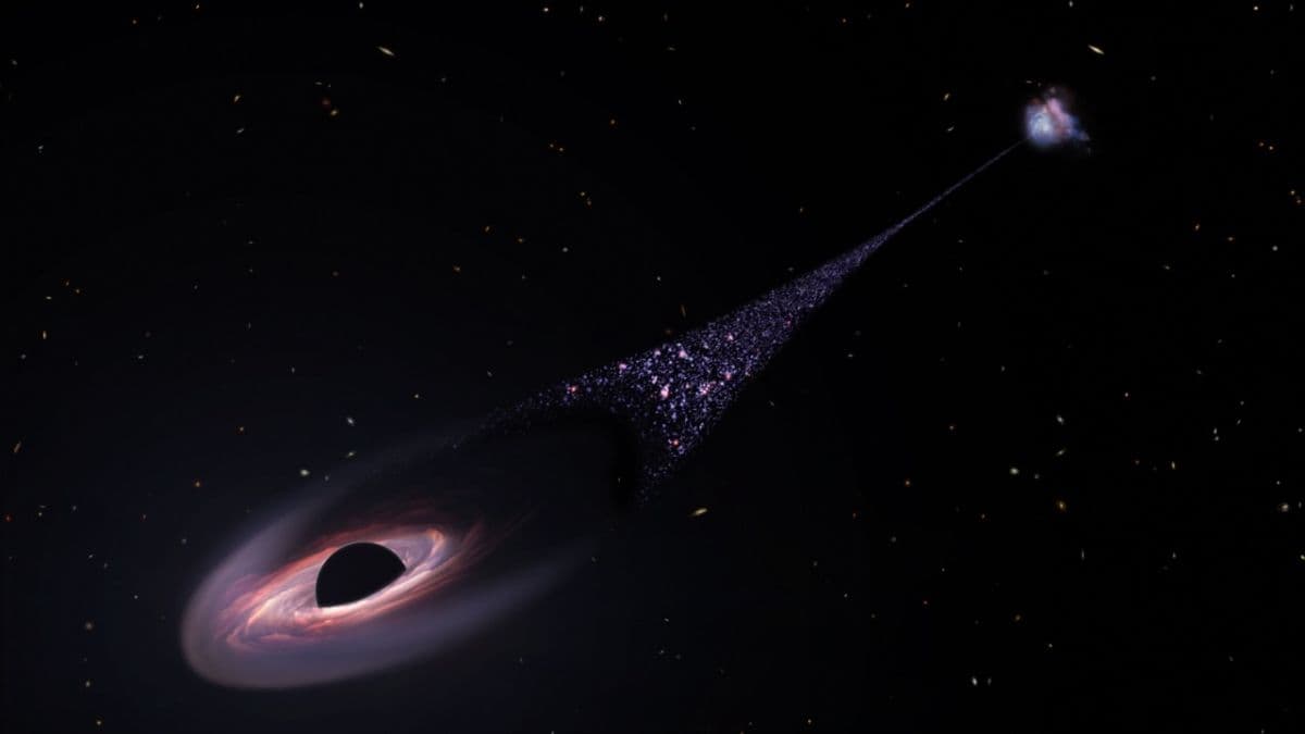 Runaway Black Hole Found Racing Across the Milky Way